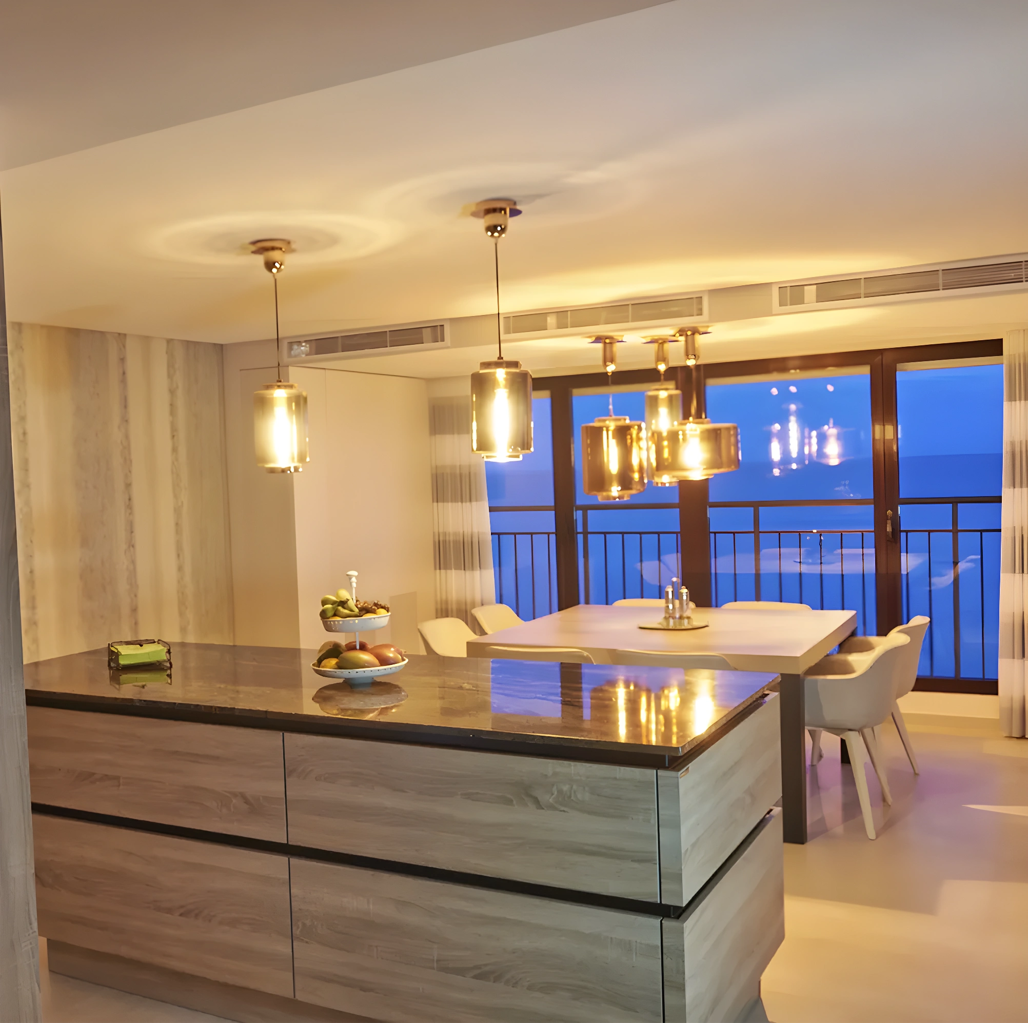 cocina vistas al mar