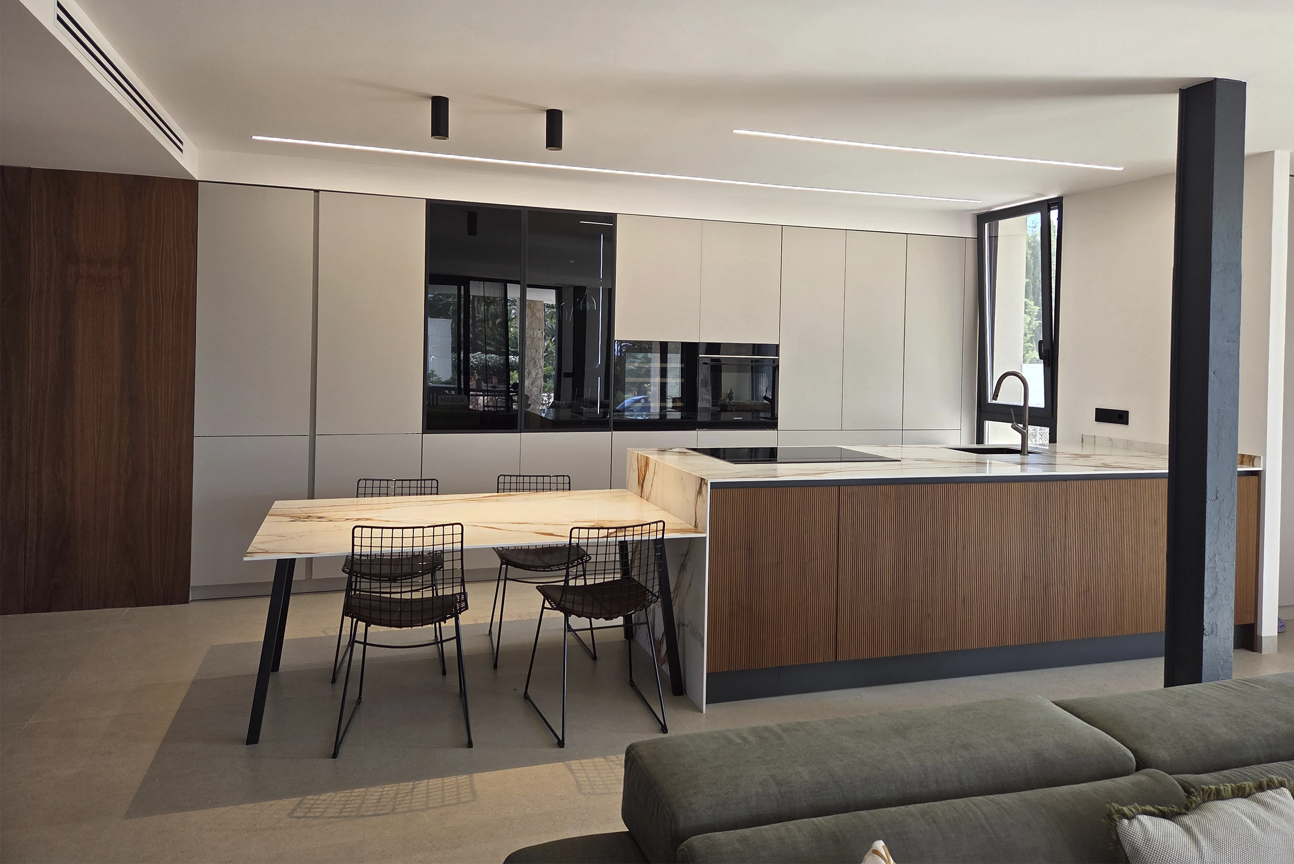 cocina en casa de campo